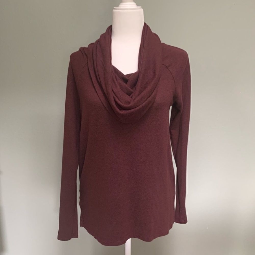Gibson Cozy Convertible Neckline Tunic